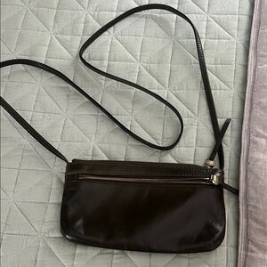 HOBO Black Leather Crossbody Bag
